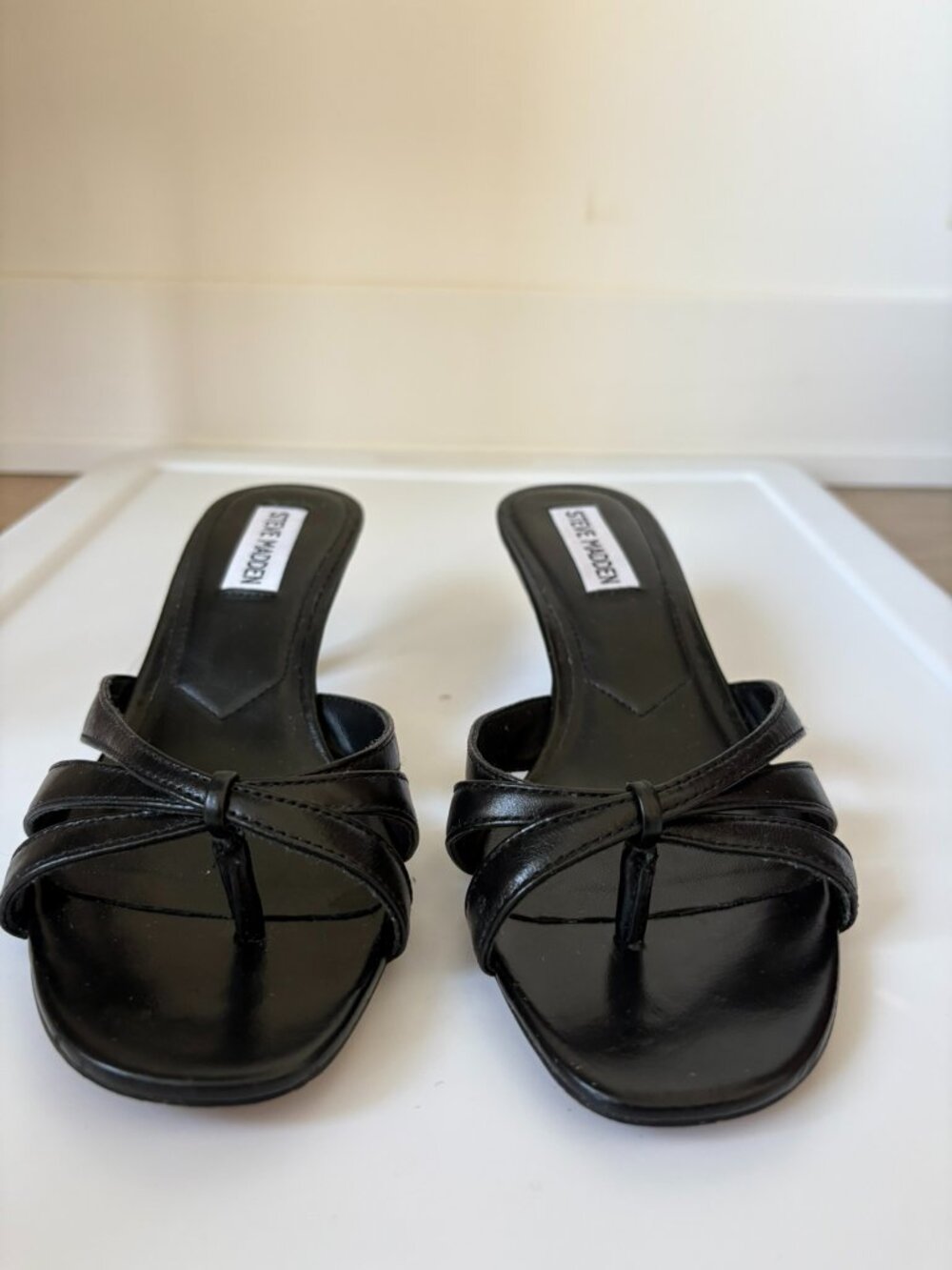 Steve Madden Black Cary Sandal - Picture 3 of 6